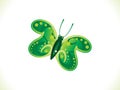 Abstract artistic green butterfly Royalty Free Stock Photo