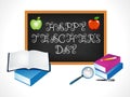 Abstract artistic happy teacher day Royalty Free Stock Photo