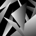 Abstract artistic image with triangular, geometric forms. Angula