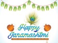 Abstract artistic krishna janamashtmi Royalty Free Stock Photo