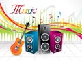 Abstract artistic musical background