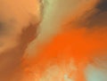 Abstract Artistic Orange Grey Smokey Background Royalty Free Stock Photo