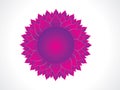 Abstract artistic purple crown chakra