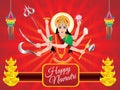 Abstract artistic red durga background Royalty Free Stock Photo