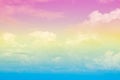 Abstract artistic soft pastel colorful cloud sky for background