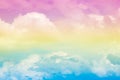 Abstract artistic soft pastel colorful cloud sky for background Royalty Free Stock Photo