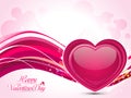 Abstract artistic valentine heart vector illustration