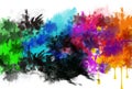 Abstract artistic watercolor splash background Royalty Free Stock Photo