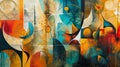 Abstract Artistry: Colors, Shapes Unite in Visual Symphony