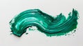 Abstract Artistry: Dynamic Green Paint Stroke. Generative ai