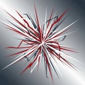 An explosion of sharp angular lines radiating outward from the Royalty Free Stock Photo