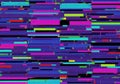 In shades of pink, blue, green, yellow, and red, creating a glitch-like Royalty Free Stock Photo