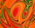 Abstract design art with gradation color rainbow orange, yellow green black red for background or wallpaper Royalty Free Stock Photo