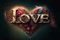 Abstract Wallpaper of Love