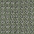 Imaginatory Monochromatic Decorative Abstract Fractals Round Water Waves With Curls 005