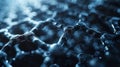 Abstract Atomic lattice, Molecular grid of graphene, Graphene atomic structure concept, Hexagonal geometric shape