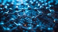 Abstract Atomic lattice, Molecular grid of graphene, Graphene atomic structure concept, Hexagonal geometric shape