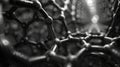 Abstract Atomic lattice, Molecular grid of graphene, Graphene atomic structure concept, Hexagonal geometric shape
