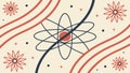 Abstract atomic structure pattern, scientific design, molecular energy, vector design Generative AI Royalty Free Stock Photo
