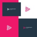 Abstract audio logo design