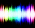 Abstract audio spectrum equalizer waveform Royalty Free Stock Photo