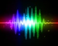 Abstract audio spectrum waveform Royalty Free Stock Photo