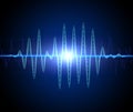 Abstract audio spectrum waveform Royalty Free Stock Photo