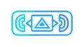 Abstract Audio Visualizer Sound Waves Icon, vector design Generative AI Royalty Free Stock Photo