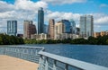 Abstract Austin Texas Mid Day Perfect Summer along Colorado River