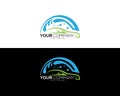 Abstract Automotive Car wash logo template