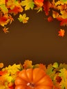 Abstract autumn background with leaves. EPS 8 Royalty Free Stock Photo