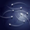 Abstract Aviation Background