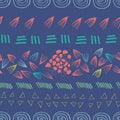 Abstract aztec purple seamless print design background