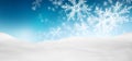 Abstract Azure Blue Background Panorama Winter Landscape with Fa Royalty Free Stock Photo