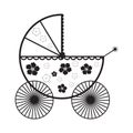 Abstract baby carriage