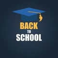 Abstract Back to School Background. Vector Illustration