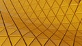 Abstract backdrop background yellow cells clear floor for futuristic graphics hexagon, illustration 3D Royalty Free Stock Photo