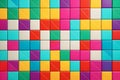 Abstract backdrop of multicolored tiled floor background image generative Ai Royalty Free Stock Photo