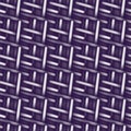 Abstract backdrop texture of intertwined luminous elements in trendy dark purple. Knitted 3D effect