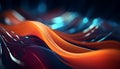 Abstract backdrop with vibrant, glowing waves in a futuristic design generated by AI