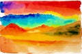 Abstract backgground. A Captivating Journey of Colors and Forms. Generative AI