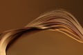 Abstract backgound. Gold bronze wave on brown Royalty Free Stock Photo