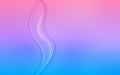 Vector Abstract Blue and Pink Gradient Background with Simple Shining Curves and Wavy Lines Royalty Free Stock Photo