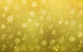 Vector Abstract Music Notes, Bokeh and Wavy Staves in Golden Gradient Background Royalty Free Stock Photo