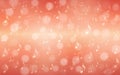 Vector Abstract Music Notes, Bokeh and Wavy Staves in Rose Gold Gradient Background Royalty Free Stock Photo