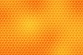 Vector Abstract Shiny Honeycomb Texture in Orange and Yellow Gradient Background Royalty Free Stock Photo