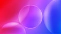 Vector Abstract Shining Circles in Red, Purple and Blue Gradient Background Royalty Free Stock Photo