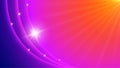 Vector Abstract Glowing Light Rays, Sparkles and Curves in Red, Pink and Purple Gradient Background Royalty Free Stock Photo