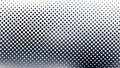 Vector Abstract Diagonal Black and Grey Halftone Dots Texture in White Background