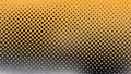 Vector Abstract Diagonal Black and Grey Gradient Halftone Dots Texture in Yellow Background Royalty Free Stock Photo